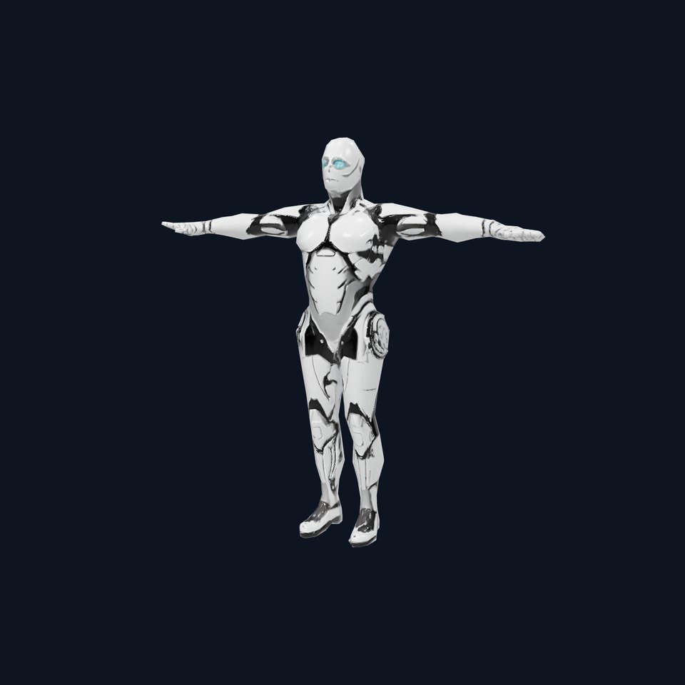 Futuristic Humanoid Robot Model Pack